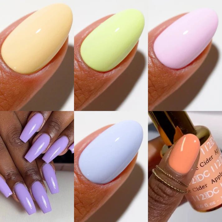 DND DC Spring Gel & Polish 6pc Bundle - Dewy Pastels