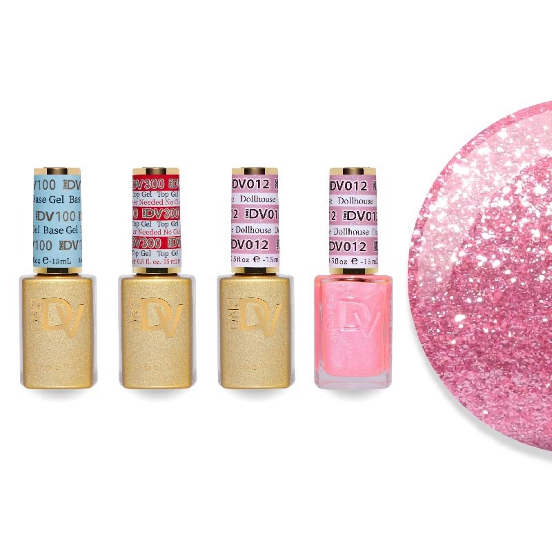 DND Diva Gel & Lacquer Combo - Base Top Gel & 012 Dollhouse - DTK Nail Supply