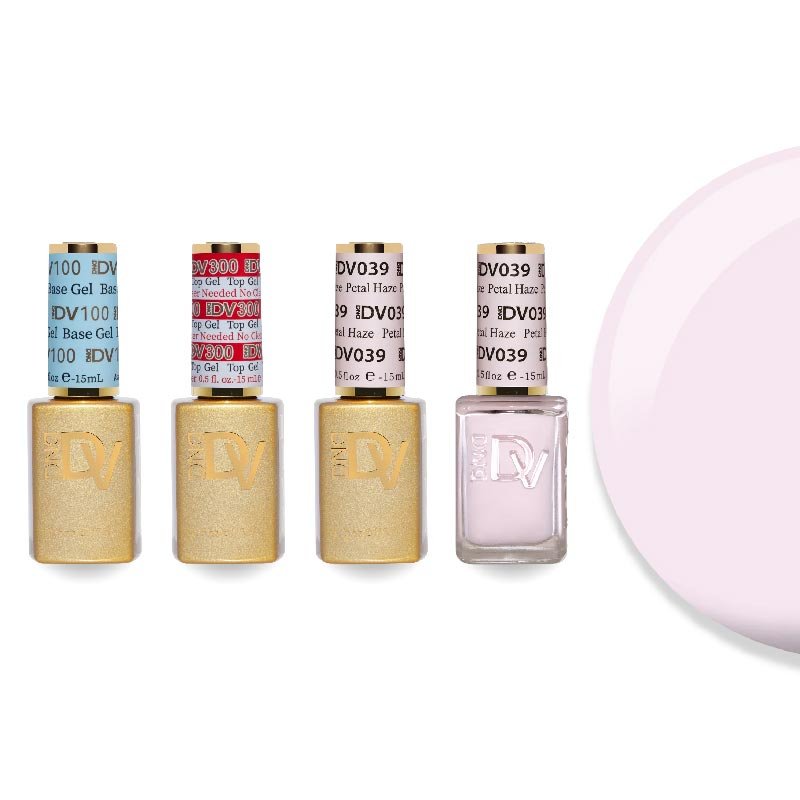 DND Diva Gel & Lacquer Combo - Base Top Gel & 039 Petal Haze - DTK Nail Supply