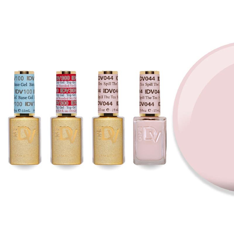 DND Diva Gel & Lacquer Combo - Base Top Gel & 044 Spill The Tea - DTK Nail Supply