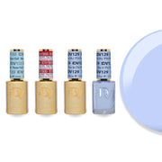 DND Diva Gel & Lacquer Combo - Base Top Gel & 129 Pies in the Sky - DTK Nail Supply