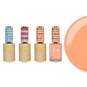DND Diva Gel & Lacquer Combo - Base Top Gel & 145 Créme Peach - DTK Nail Supply