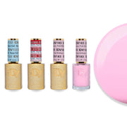 DND Diva Gel & Lacquer Combo - Base Top Gel & 183 Pink Ribbons - DTK Nail Supply