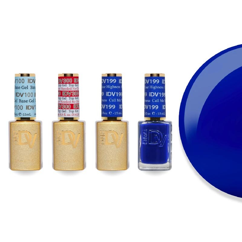 DND Diva Gel & Lacquer Combo - Base Top Gel & 199 Call Me Your Highness - DTK Nail Supply