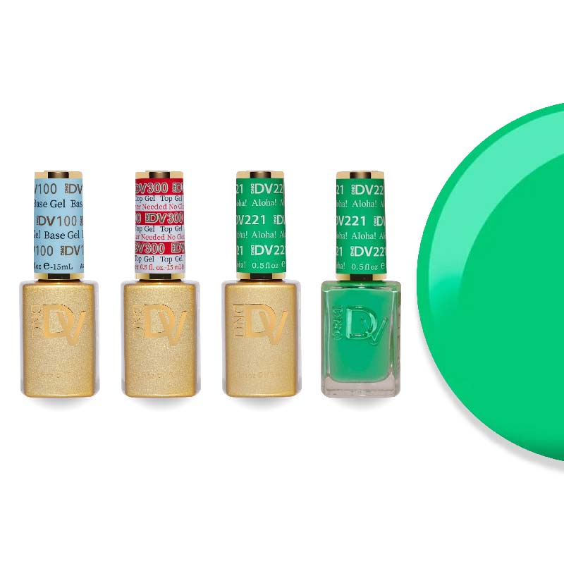 DND Diva Gel & Lacquer Combo - Base Top Gel & 221 Aloha! - DTK Nail Supply