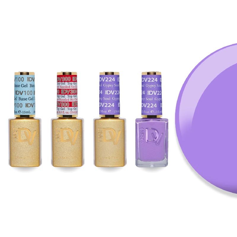 DND Diva Gel & Lacquer Combo - Base Top Gel & 224 Gypsy Soul - DTK Nail Supply