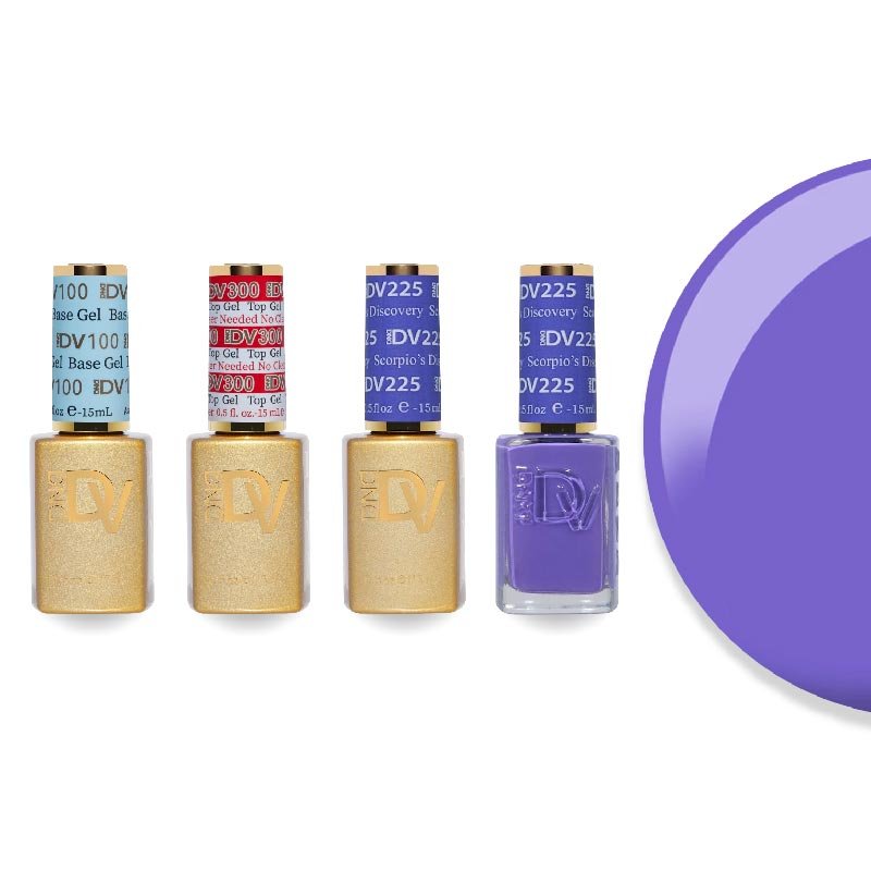 DND Diva Gel & Lacquer Combo - Base Top Gel & 225 Scorpio's Discovery - DTK Nail Supply