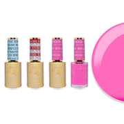 DND Diva Gel & Lacquer Combo - Base Top Gel & 228 I Have A Crush - DTK Nail Supply