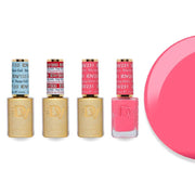 DND Diva Gel & Lacquer Combo - Base Top Gel & 231 Blazing Berry - DTK Nail Supply