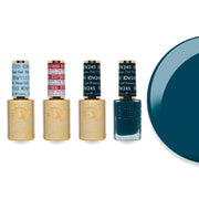 DND Diva Gel & Lacquer Combo - Base Top Gel & 245 Teal Treasures - DTK Nail Supply
