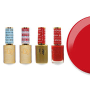 DND Diva Gel & Lacquer Combo - Base Top Gel & 249 Red - Y Or Not - DTK Nail Supply