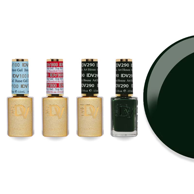 DND Diva Gel & Lacquer Combo - Base Top Gel & 290 Art House - DTK Nail Supply
