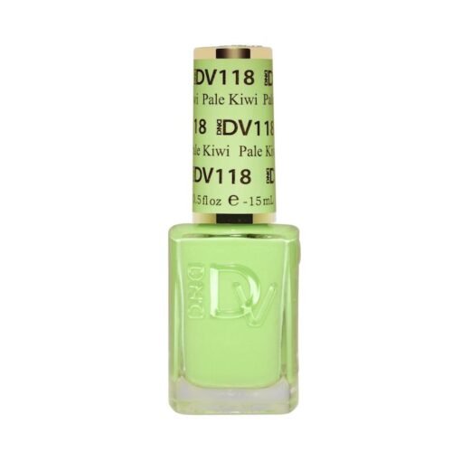 DND Diva Gel Nail Polish Duo - DND DV 118 Pale Kiwi - DTK Nail Supply