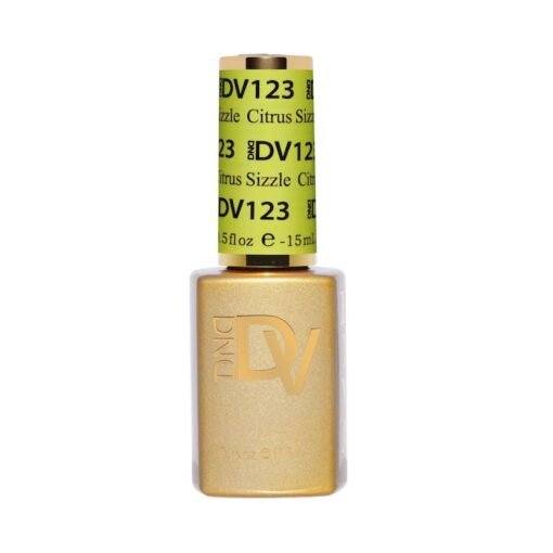 DND Diva Gel Nail Polish Duo - DND DV 123 Citrus Sizzle - DTK Nail Supply