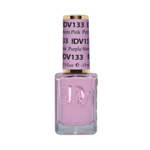 DND Diva Gel Nail Polish Duo - DND DV 133 Purple Meets Pink - DTK Nail Supply