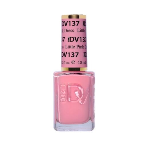 DND Diva Gel Nail Polish Duo - DND DV 137 Little Pink Dress - DTK Nail Supply
