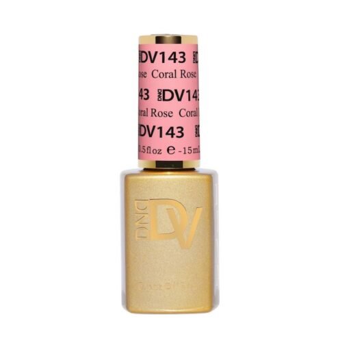 DND Diva Gel Nail Polish Duo - DND DV 143 Coral Rose - DTK Nail Supply