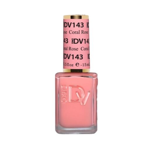 DND Diva Gel Nail Polish Duo - DND DV 143 Coral Rose - DTK Nail Supply
