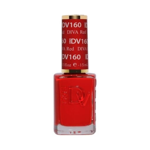 DND Diva Gel Nail Polish Duo - DND DV 160 Red - DTK Nail Supply