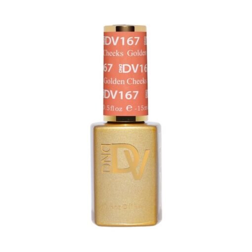 DND Diva Gel Nail Polish Duo - DND DV 167 Golden Cheeks - DTK Nail Supply