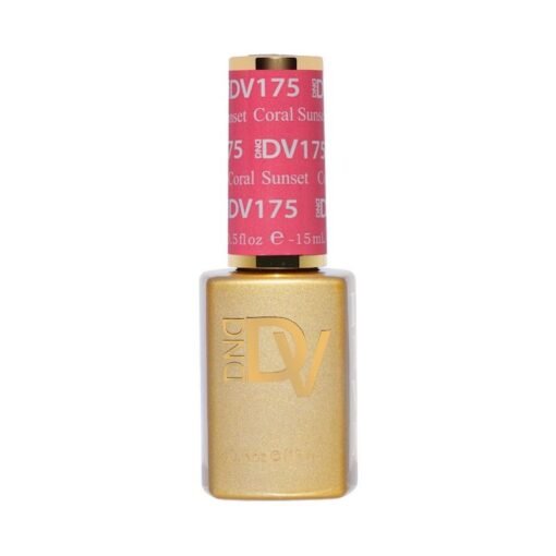DND Diva Gel Nail Polish Duo - DND DV 175 Coral Sunset - DTK Nail Supply