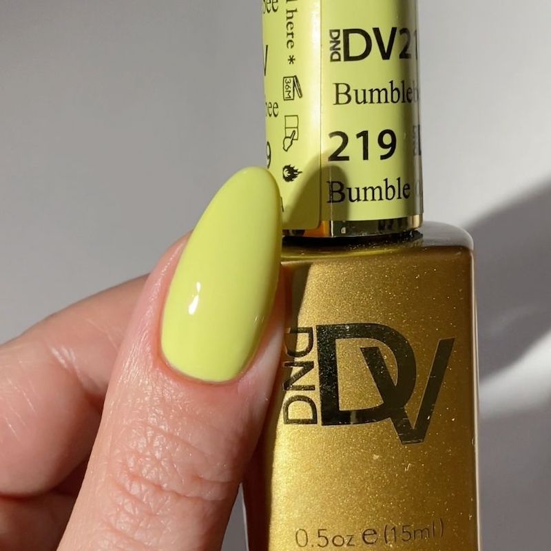 DND Diva Gel Nail Polish Duo - DND DV 219 Bumblebee - DTK Nail Supply