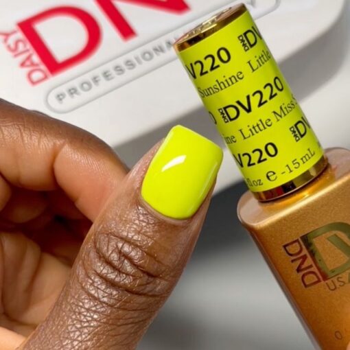 DND Diva Gel Nail Polish Duo - DND DV 220 Little Miss Sunshine - DTK Nail Supply