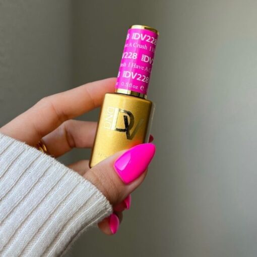 DND Diva Gel Nail Polish Duo - DND DV 228 I Have A Crush - DTK Nail Supply