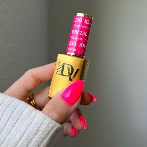 DND Diva Gel Nail Polish Duo - DND DV 230 Strawberry Margarita - DTK Nail Supply