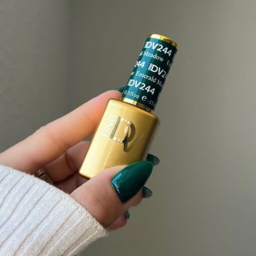 DND Diva Gel Nail Polish Duo - DND DV 244 Emerald Meadow - DTK Nail Supply