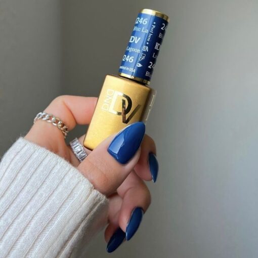 DND Diva Gel Nail Polish Duo - DND DV 246 Blue Lagoon - DTK Nail Supply