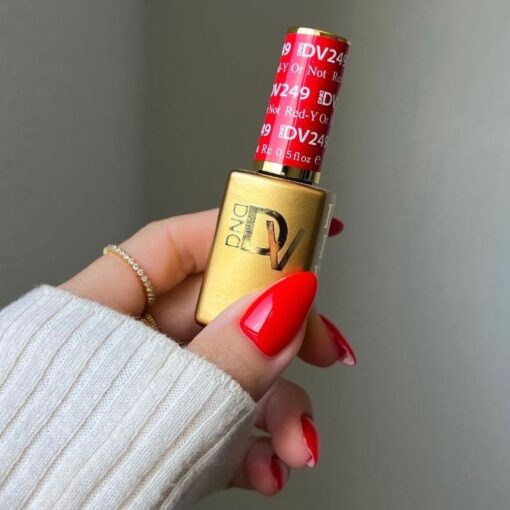 DND Diva Gel Nail Polish Duo - DND DV 249 Red - Y Or Not - DTK Nail Supply