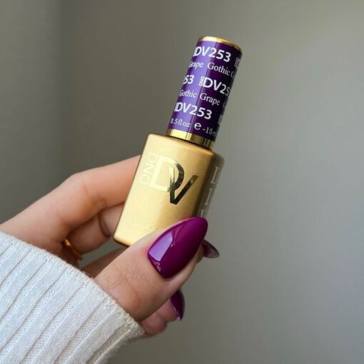 DND Diva Gel Nail Polish Duo - DND DV 253 Gothic Grape - DTK Nail Supply