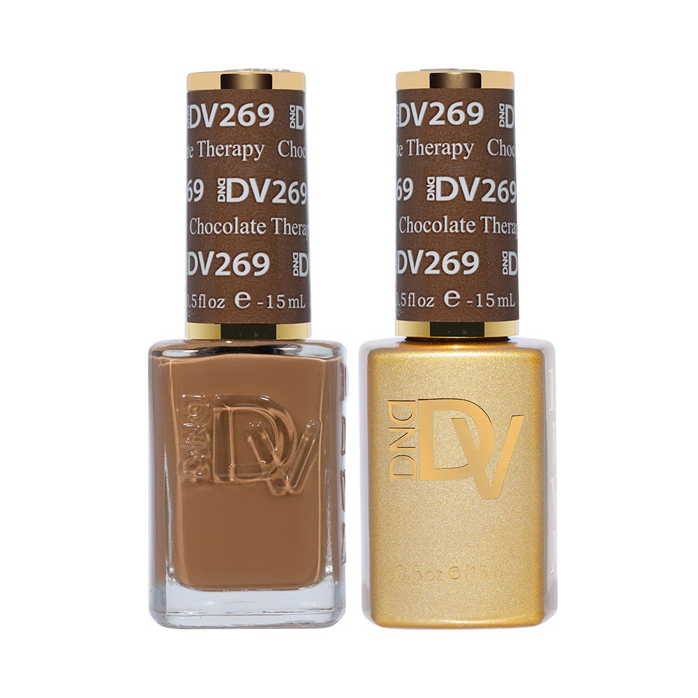 DND Diva Gel Nail Polish Duo - DND DV 269 Chocolate Therapy - DTK Nail Supply