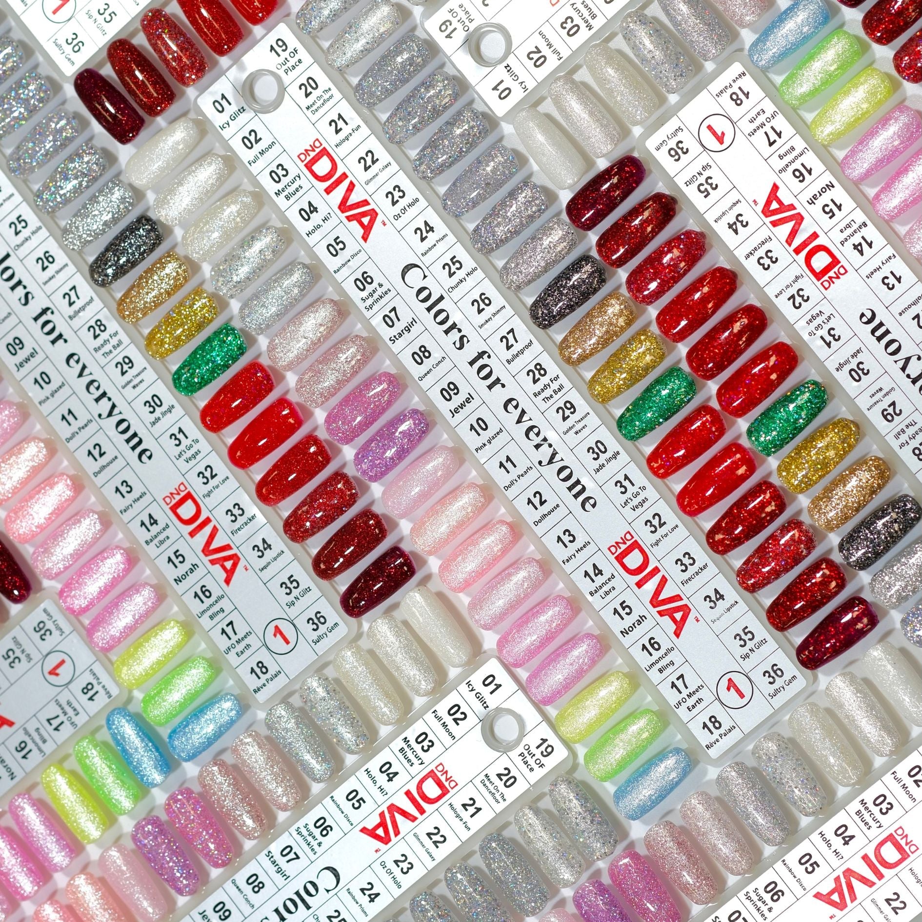 DND Diva Gel Nail Polish Duo - DND DV Part 1 - Set 35 Colors - DTK Nail Supply