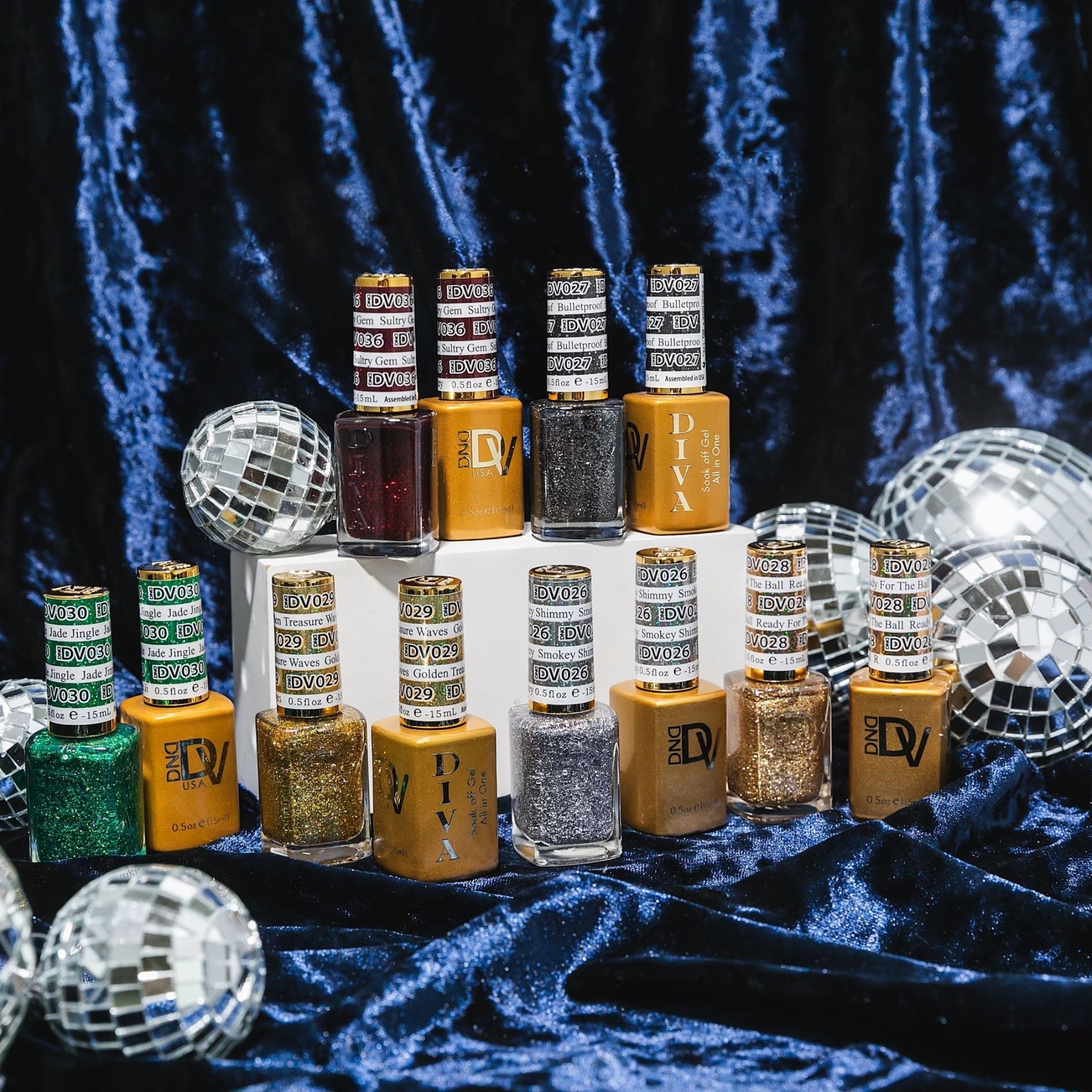 DND Diva Gel Nail Polish Duo - DND DV Part 1 - Set 35 Colors - DTK Nail Supply