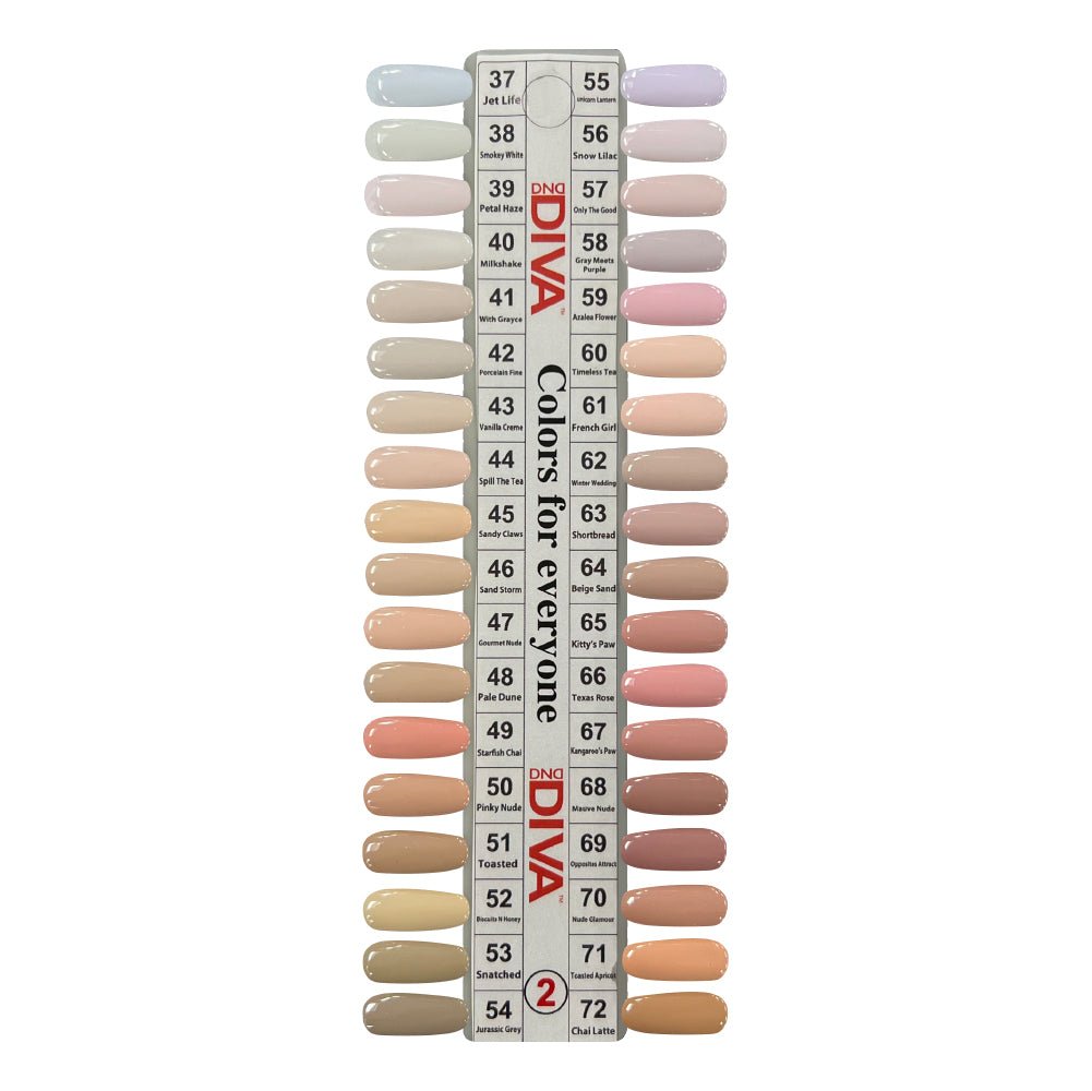 DND Diva Gel Nail Polish Duo - DND DV Part 2 - Set 36 Colors - DTK Nail Supply