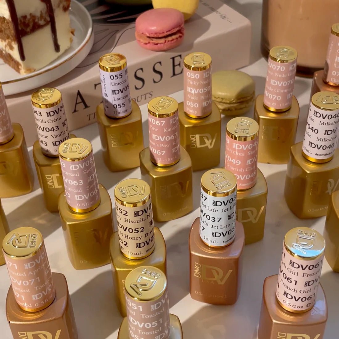 DND DIVA Gel Polish - Part 2 - Set 36 Colors Frosted Chai Collection - DTK Nail Supply