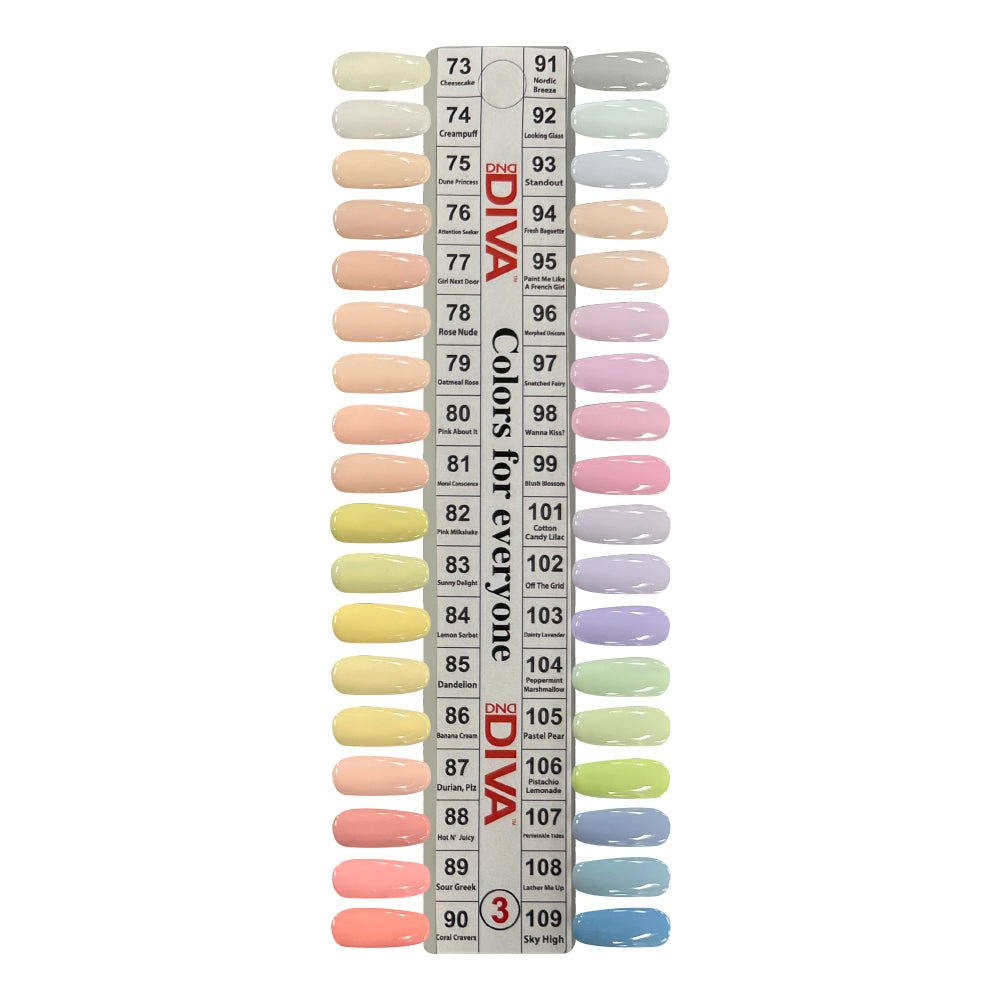 DND Diva Gel Nail Polish Duo - DND DV Part 3 - Set 36 Colors - DTK Nail Supply