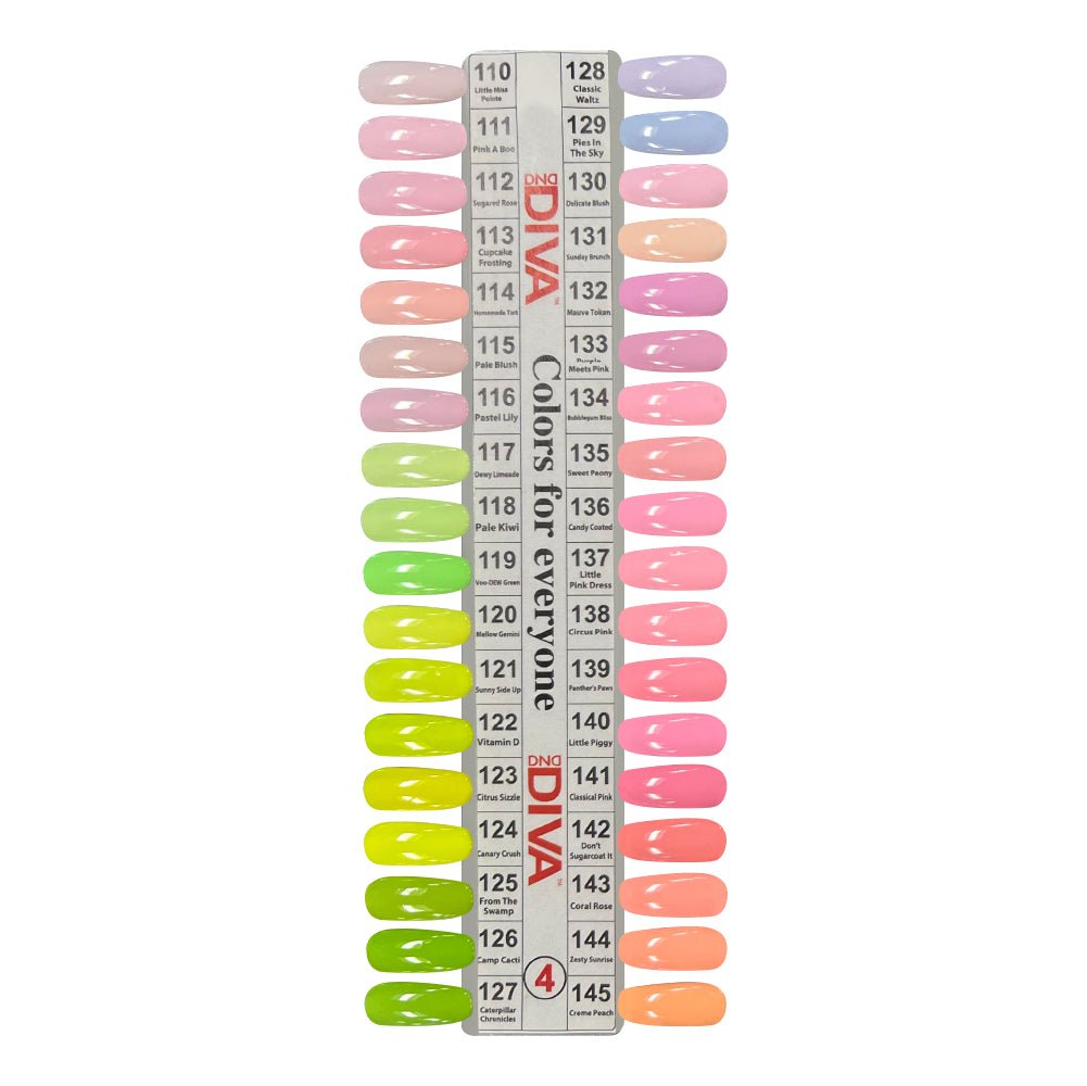 DND Diva Gel Nail Polish Duo - DND DV Part 4 - Set 35 Colors - DTK Nail Supply