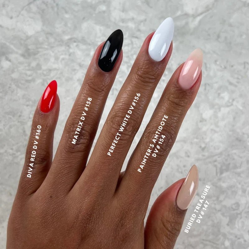 DND Diva Gel Nail Polish Duo - DND DV Part 5 - Set 6 Colors - Magnum Opus Set - DTK Nail Supply