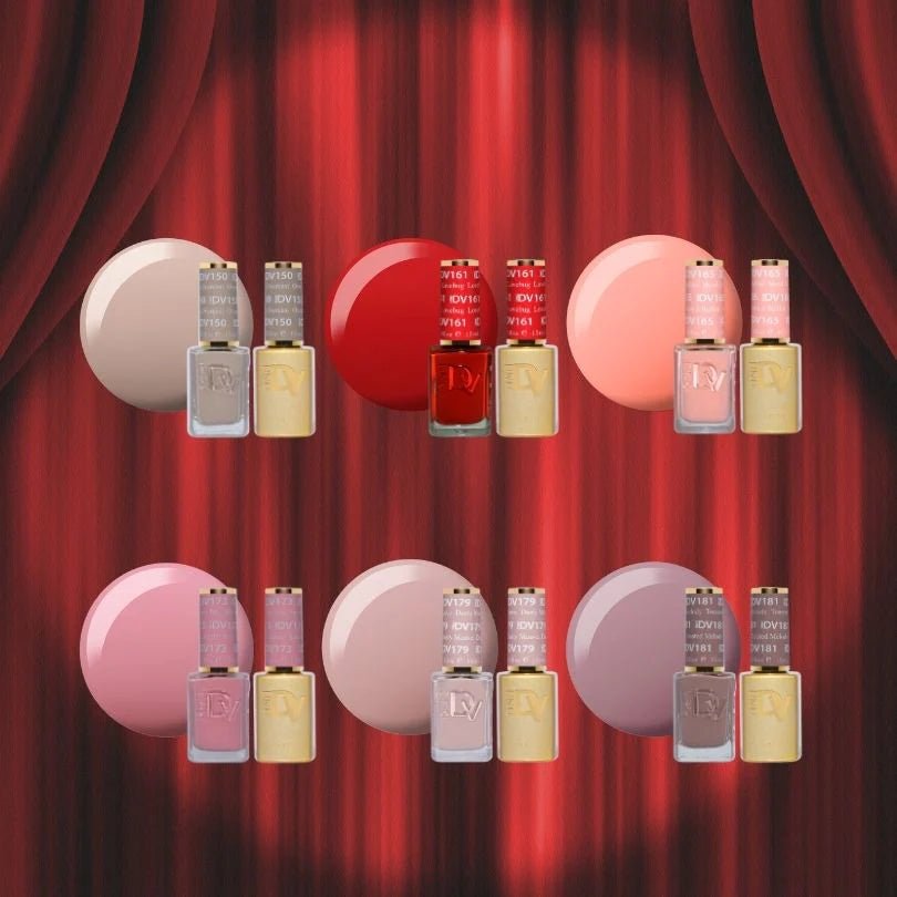DND Diva Gel Nail Polish Duo - DND DV Part 5 - Set 6 Colors - Main Character Energy Set - DTK Nail Supply