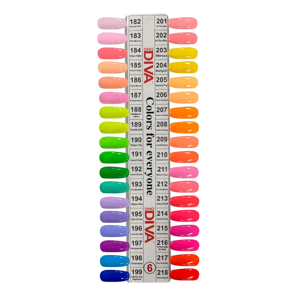 DND Diva Gel Nail Polish Duo - DND DV Part 6 - Set 35 Colors - DTK Nail Supply