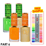 DND Diva Gel Nail Polish Duo - DND DV Part 6 - Set 35 Colors - DTK Nail Supply