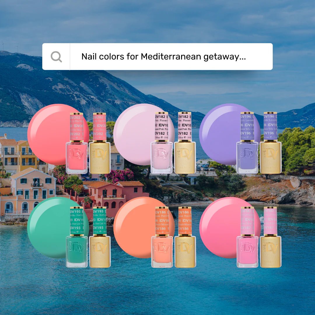 DND Diva Gel Nail Polish Duo - DND DV Part 6 - Set 6 Colors - Take A Chance Set - DTK Nail Supply