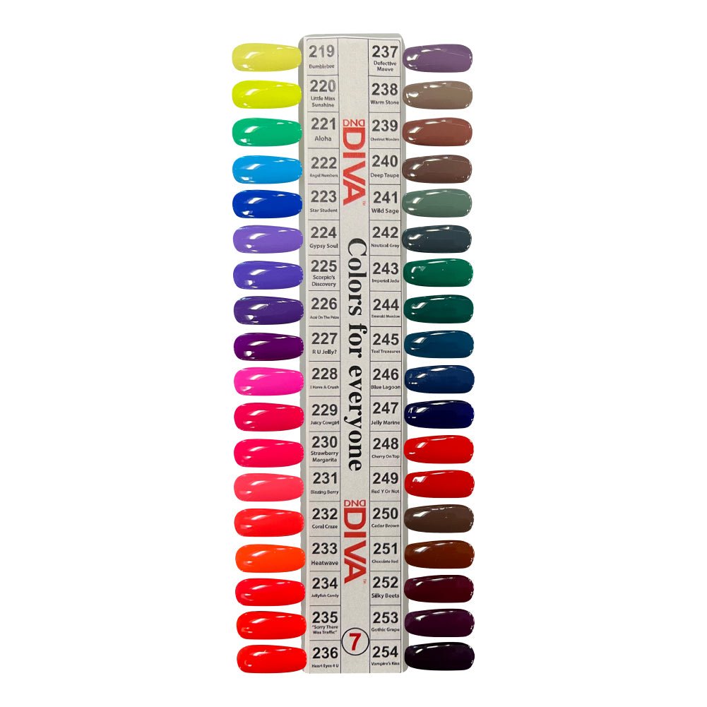 DND Diva Gel Nail Polish Duo - DND DV Part 7 - Set 29 Colors - DTK Nail Supply