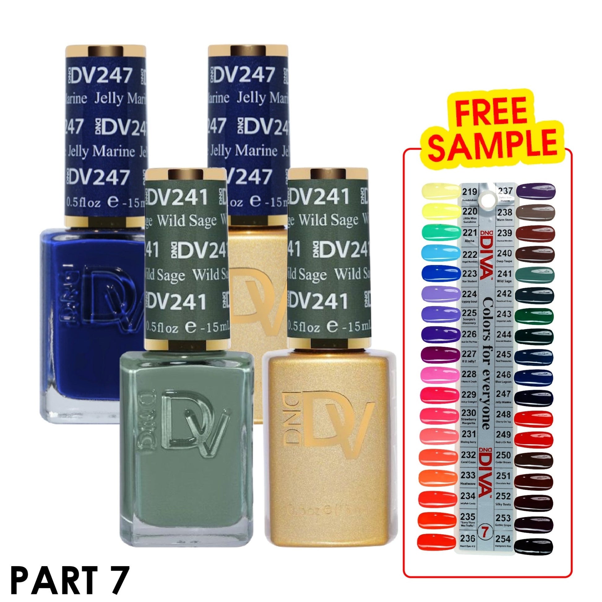 DND Diva Gel Nail Polish Duo - DND DV Part 7 - Set 29 Colors - DTK Nail Supply