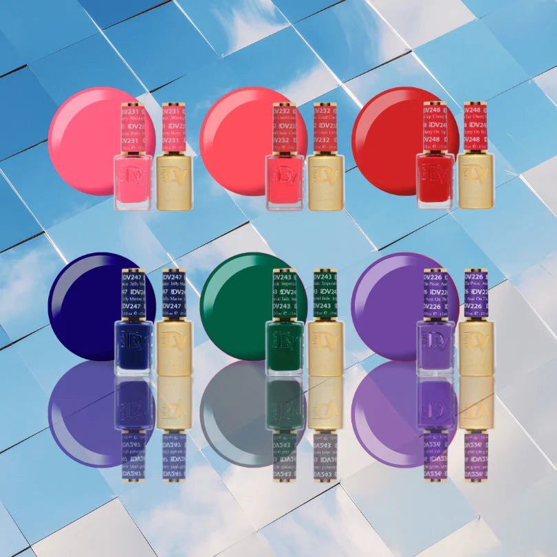 DND Diva Gel Nail Polish Duo - DND DV Part 7 - Set 6 Colors - Alternate Reality Set - DTK Nail Supply