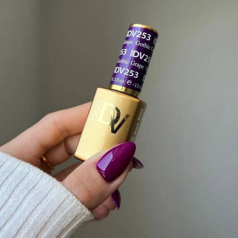 DND Diva Gel Nail Polish Duo - DND DV Part 7 - Set 6 Colors - On The Dark Side Set - DTK Nail Supply