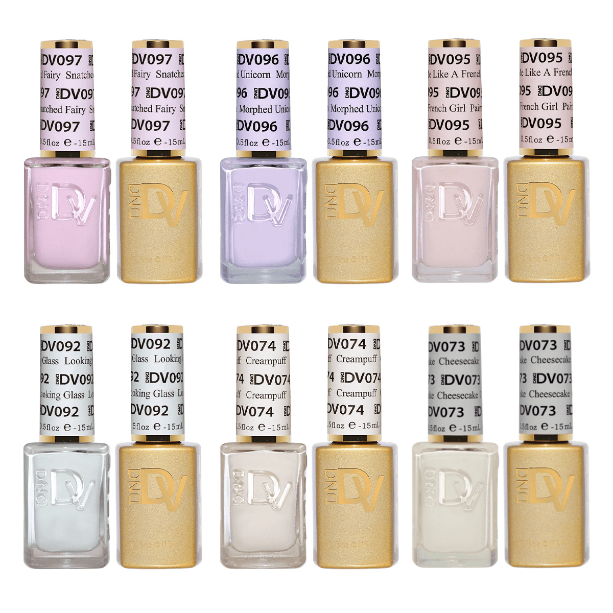 DND Diva Gel Nail Polish Duo - Set 6 Colors - Most Ardently Set - DTK Nail Supply